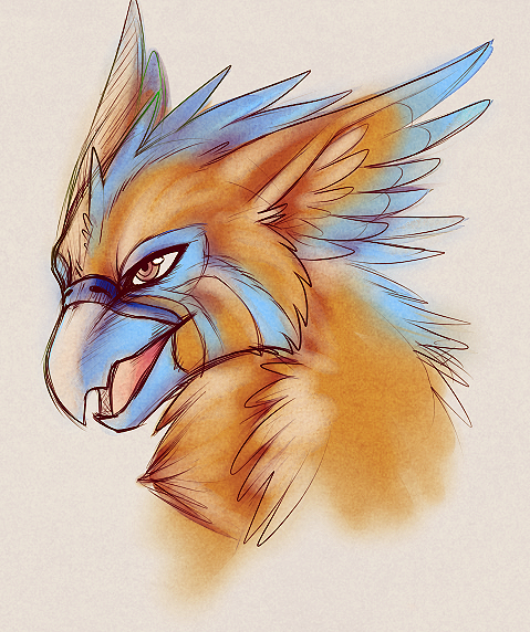 Click to change the View Origamigryphon Bust